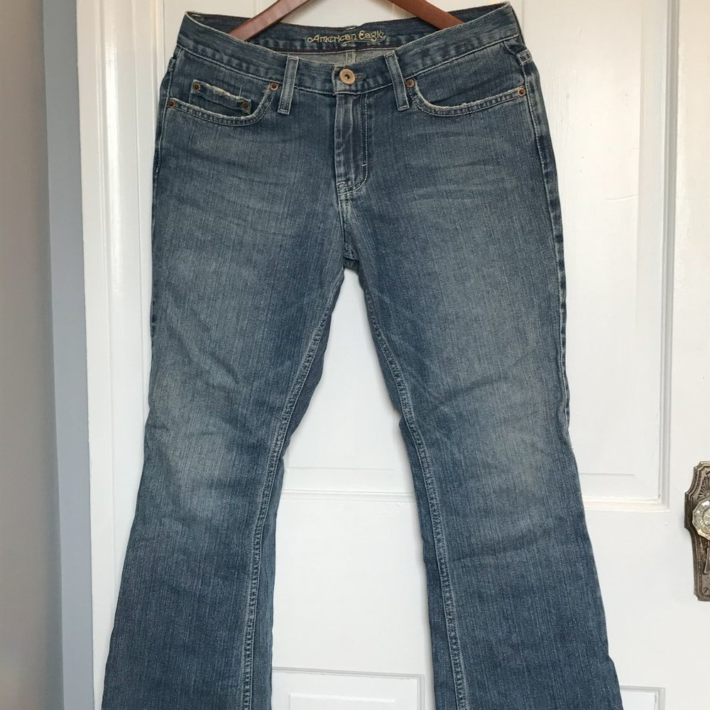 American Eagle Jeans, Favorite, Size 6S, Distressed